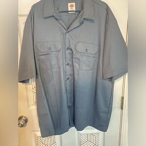 Dickies XXL short sleeve button up grey like new!
